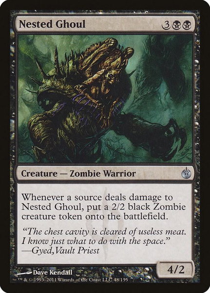 Nested Ghoul - Mirrodin Besieged Magic: The Gathering trading card
