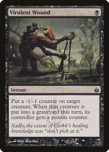 Virulent Wound - Mirrodin Besieged (MBS) #57 - Common Magic: The Gathering Trading Card