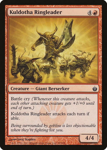 Kuldotha Ringleader - Mirrodin Besieged Magic: The Gathering trading card