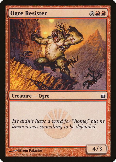 Ogre Resister - Mirrodin Besieged Magic: The Gathering trading card