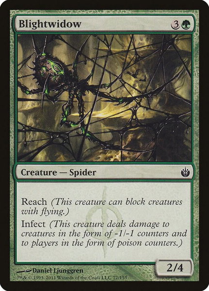 Blightwidow - Mirrodin Besieged Magic: The Gathering trading card