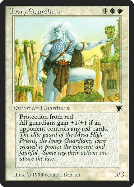 Ivory Guardians - Legends Magic: The Gathering trading card