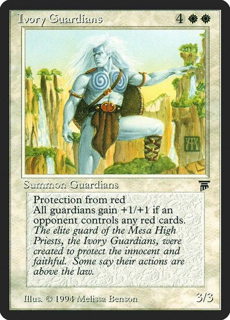 Ivory Guardians - Legends Magic: The Gathering trading card