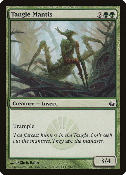 Tangle Mantis - Mirrodin Besieged Magic: The Gathering trading card