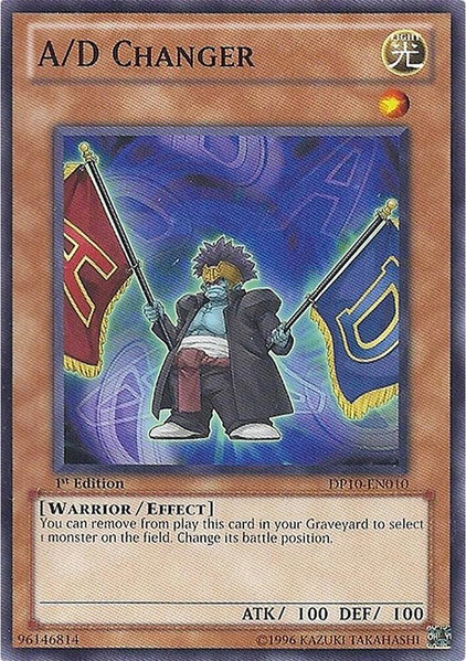 A/D Changer trading card from Duelist Pack 10: Yusei 3 A/D Changer - Duelist Pack 10: Yusei 3 YuGiOh trading card