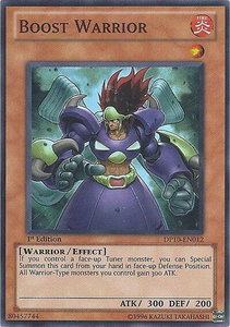 Boost Warrior - Duelist Pack 10: Yusei 3 (DP10) #DP10-EN012 - Super Rare YuGiOh Trading Card