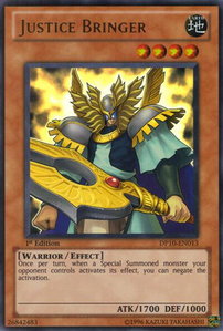 Justice Bringer - Duelist Pack 10: Yusei 3 (DP10) #DP10-EN013 - Ultra Rare YuGiOh Trading Card