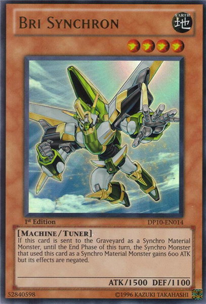 Bri Synchron trading card from Duelist Pack 10: Yusei 3 Bri Synchron - Duelist Pack 10: Yusei 3 YuGiOh trading card