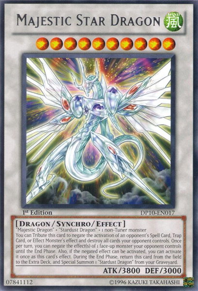 Majestic Star Dragon - Duelist Pack 10: Yusei 3 YuGiOh trading card