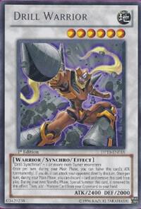 Drill Warrior trading card from Duelist Pack 10: Yusei 3 Drill Warrior - Duelist Pack 10: Yusei 3 YuGiOh trading card