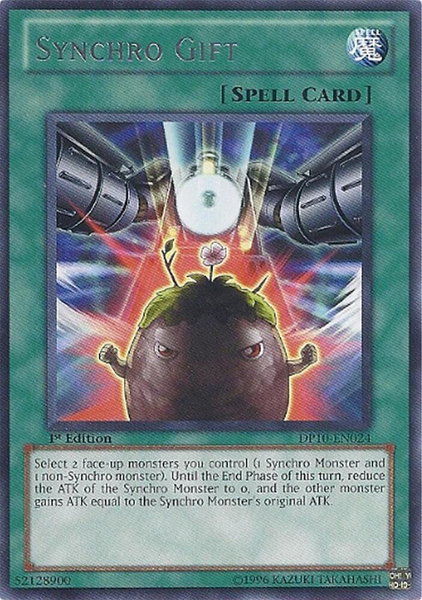 Synchro Gift trading card from Duelist Pack 10: Yusei 3 Synchro Gift - Duelist Pack 10: Yusei 3 YuGiOh trading card
