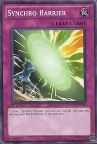Synchro Barrier trading card from Duelist Pack 10: Yusei 3 Synchro Barrier - Duelist Pack 10: Yusei 3 YuGiOh trading card