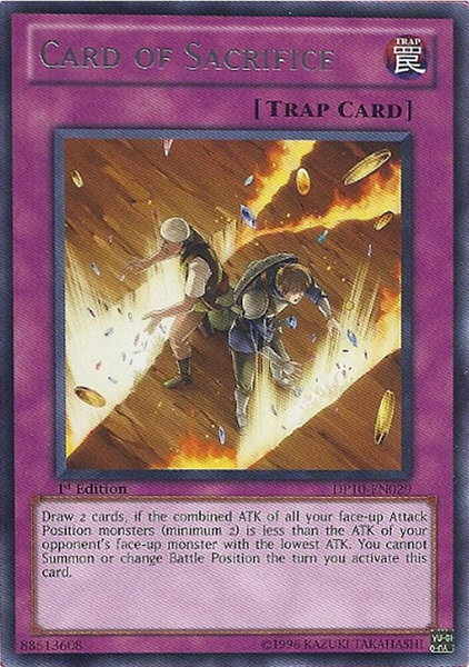 Card of Sacrifice trading card from Duelist Pack 10: Yusei 3 Card of Sacrifice - Duelist Pack 10: Yusei 3 YuGiOh trading card