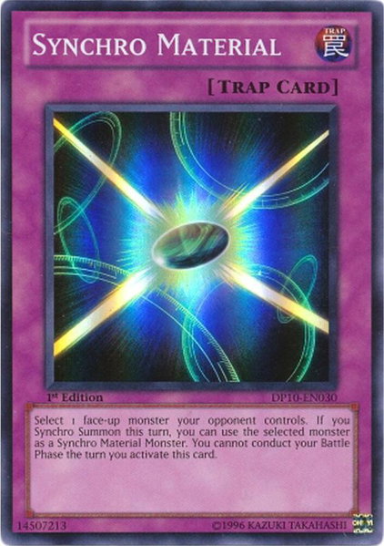 Synchro Material trading card from Duelist Pack 10: Yusei 3 Synchro Material - Duelist Pack 10: Yusei 3 YuGiOh trading card