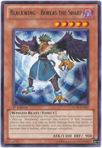 Blackwing - Boreas the Sharp trading card from Storm of Ragnarok Blackwing - Boreas the Sharp - Storm of Ragnarok YuGiOh trading card
