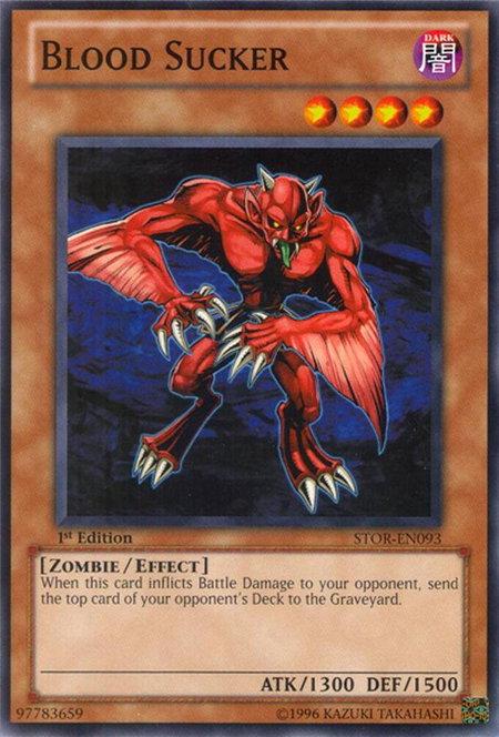Blood Sucker - Storm of Ragnarok YuGiOh trading card
