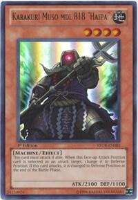 Karakuri Muso mdl 818 "Haipa" trading card from Storm of Ragnarok Karakuri Muso mdl 818 "Haipa" - Storm of Ragnarok YuGiOh trading card