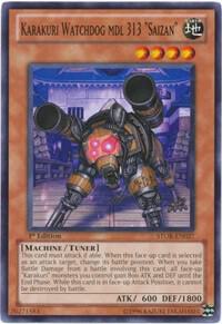 Karakuri Watchdog mdl 313 "Saizan" trading card from Storm of Ragnarok Karakuri Watchdog mdl 313 "Saizan" - Storm of Ragnarok YuGiOh trading card