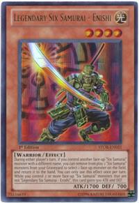 Legendary Six Samurai - Enishi trading card from Storm of Ragnarok Legendary Six Samurai - Enishi - Storm of Ragnarok YuGiOh trading card