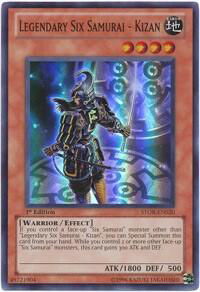 Legendary Six Samurai - Kizan - Storm of Ragnarok (STOR) #STOR-EN020 - Super Rare YuGiOh Trading Card