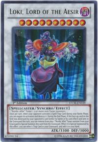 Loki, Lord of the Aesir trading card from Storm of Ragnarok Loki, Lord of the Aesir - Storm of Ragnarok YuGiOh trading card