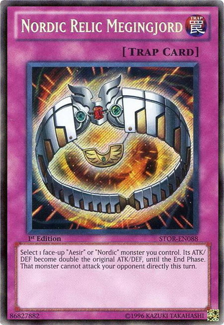 Nordic Relic Megingjord - Storm of Ragnarok YuGiOh trading card