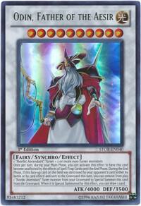 Odin, Father of the Aesir trading card from Storm of Ragnarok Odin, Father of the Aesir - Storm of Ragnarok YuGiOh trading card