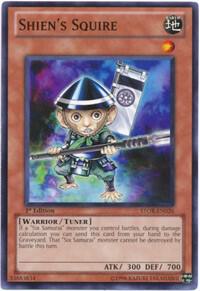 Shien's Squire - Storm of Ragnarok YuGiOh trading card