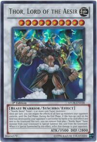 Thor, Lord of the Aesir - Storm of Ragnarok (STOR) #STOR-EN038 - Ultra Rare YuGiOh Trading Card