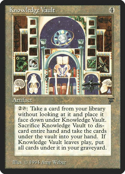 Knowledge Vault - Legends Magic: The Gathering trading card