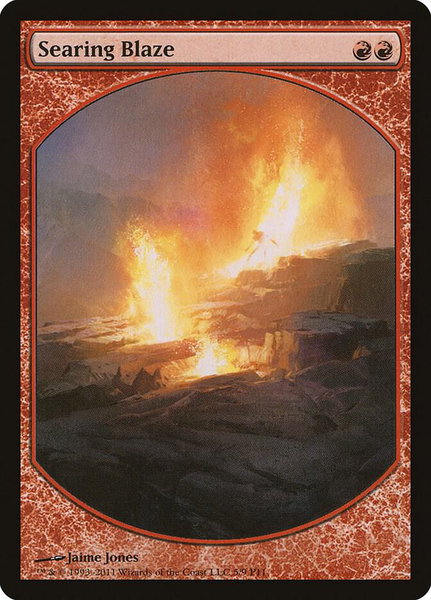 Searing Blaze - Magic Player Rewards Magic: The Gathering trading card