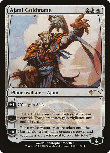 Ajani Goldmane (2011 Pro Tour) - Pro Tour Promos Magic: The Gathering trading card