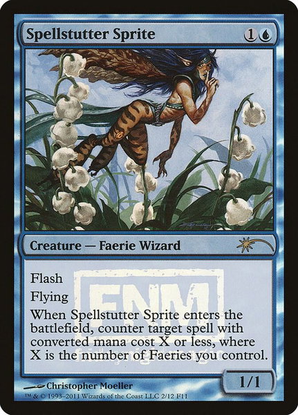 Spellstutter Sprite trading card from FNM Promos Spellstutter Sprite - FNM Promos Magic: The Gathering trading card