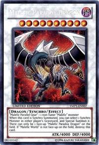 Malefic Paradox Dragon trading card from Bonds Beyond Time Movie Pack Malefic Paradox Dragon - Bonds Beyond Time Movie Pack YuGiOh trading card