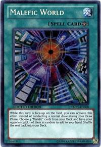 Malefic World trading card from Bonds Beyond Time Movie Pack Malefic World - Bonds Beyond Time Movie Pack YuGiOh trading card