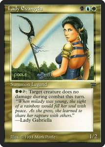 Lady Evangela - Legends (LEG) #null - Rare Magic: The Gathering Trading Card