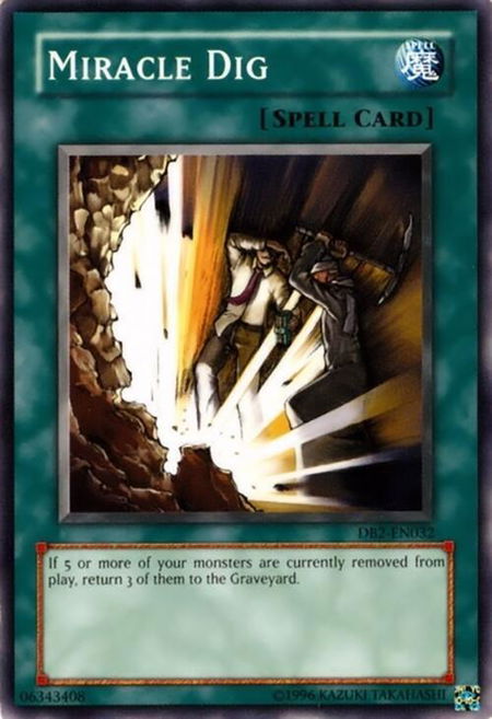 Miracle Dig - Dark Beginning 2 YuGiOh trading card