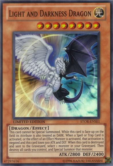 Light and Darkness Dragon - Storm of Ragnarok YuGiOh trading card