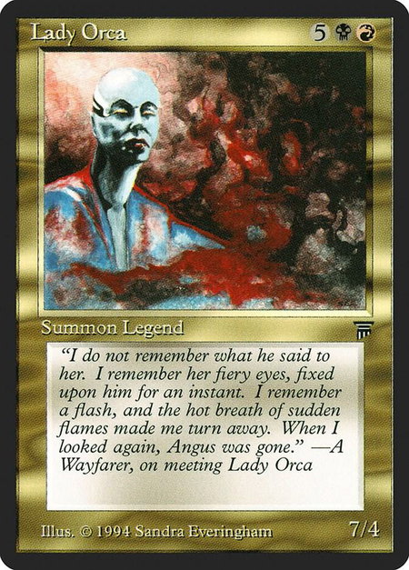 Lady Orca - Legends Magic: The Gathering trading card
