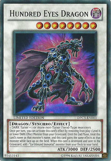 Hundred Eyes Dragon - 2011 Duelist Pack Tin YuGiOh trading card
