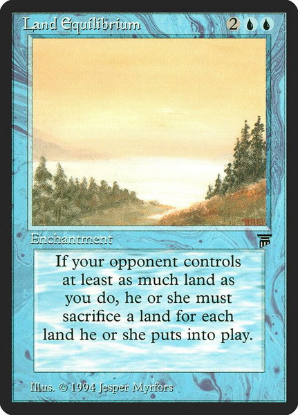 Land Equilibrium - Legends Magic: The Gathering trading card