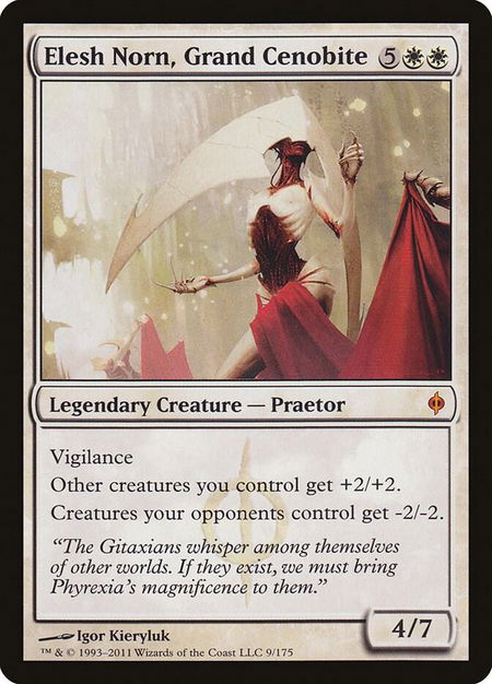 Elesh Norn, Grand Cenobite - New Phyrexia Magic: The Gathering trading card