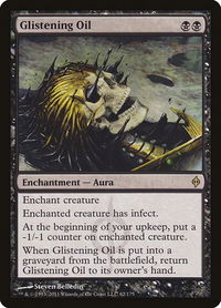 Glistening Oil - New Phyrexia (NPH) #62 - Rare Magic: The Gathering Trading Card