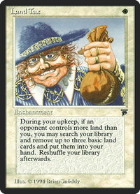 Land Tax - Legends (LEG) #26 - Uncommon Magic: The Gathering Trading Card