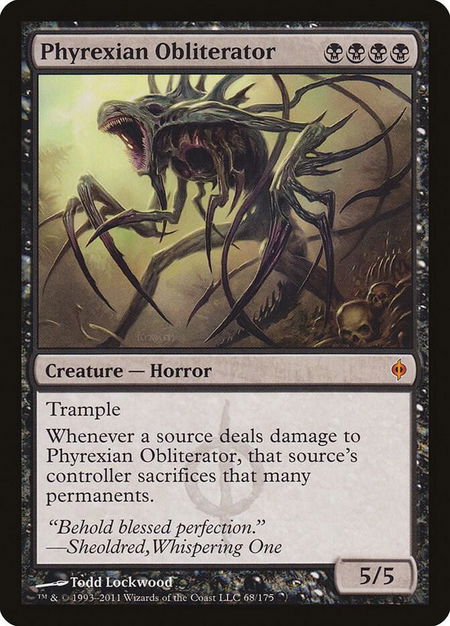 Phyrexian Obliterator - New Phyrexia Magic: The Gathering trading card