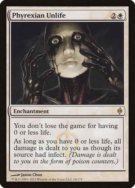 Phyrexian Unlife - New Phyrexia Magic: The Gathering trading card