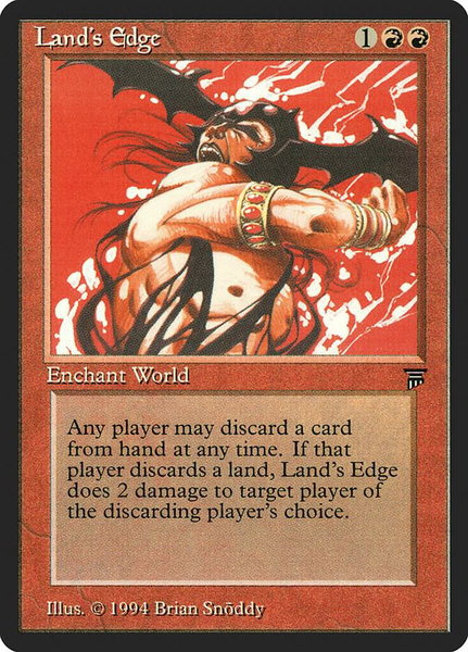 Land's Edge - Legends Magic: The Gathering trading card