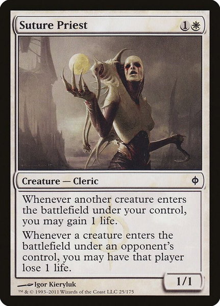 Suture Priest - New Phyrexia Magic: The Gathering trading card