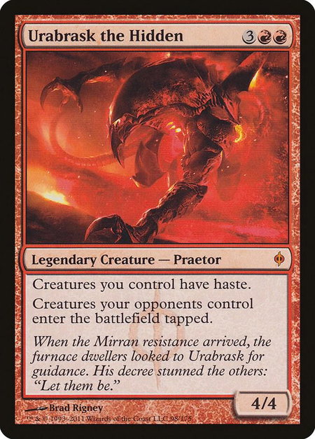 Urabrask the Hidden - New Phyrexia Magic: The Gathering trading card