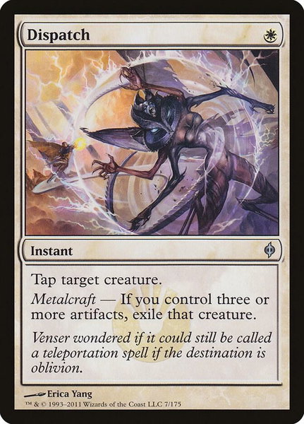 Dispatch trading card from New Phyrexia Dispatch - New Phyrexia Magic: The Gathering trading card